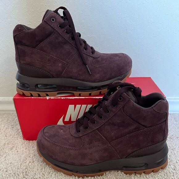 Nike Air Max Goadome Boots, Deep Burgundy/Gum - Picture 1 of 9